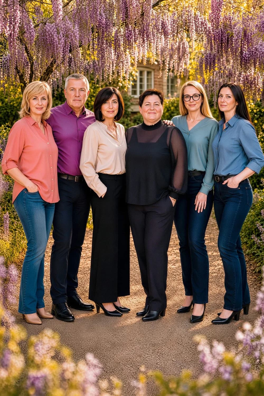 Das Team von KSK Farmos GmbH & Co. KG im Garten